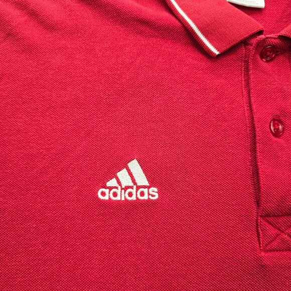 St Louis Cardinals Polo Shirt Mens Large Red Vintage Adidas MLB Baseball Sports - Picture 3 of 8